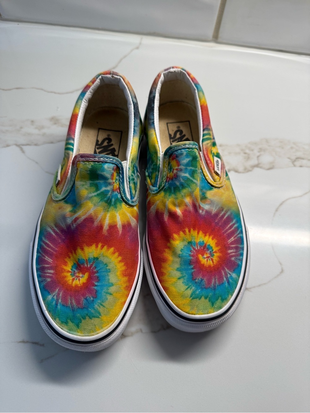 Vans Slip-On Tie-Dye Spiral Sneakers